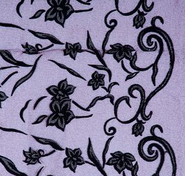 Efektní krajka vyšívaný tyl s bordurou bordó/černá