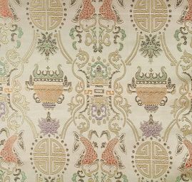 Látka brokát orientální motiv