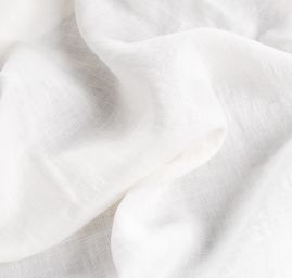 Len jemný barva slonová kost 250 cm šíře