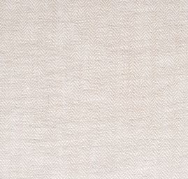 Len vzor rybí kost hnědosmetanový