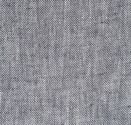 Len vzor rybí kost modrobílý