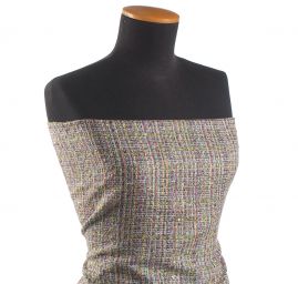 Imitace ručně tkané látky melír zelená