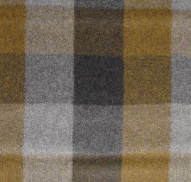 Vlněná látka tvíd se vzorem kostky zelená šedá