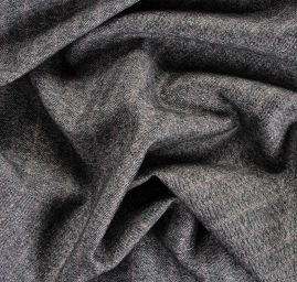 Kostýmová látka vlna kašmír proužek šedorůžová