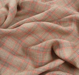 Lněná kostýmová látka vzor Esterházy