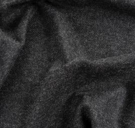 Vlněná kostýmová látak směs s alpakou antracit