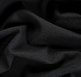 Vlněná kostýmová látka jemná černá
