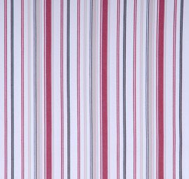Pružná bavlněná látka vzor proužky červenobílá
