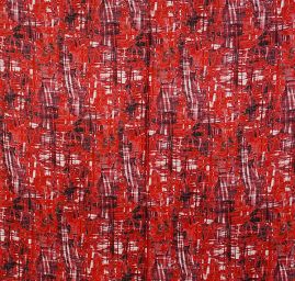 Hedvábný satén abstraktní motiv vínový