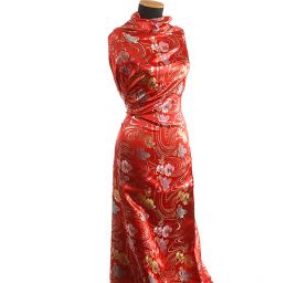 Látka brokát květinový motiv