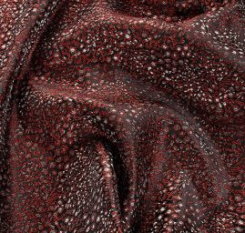 Lamé žakár červenočerné