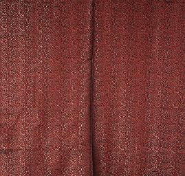 Lamé žakár červenočerné