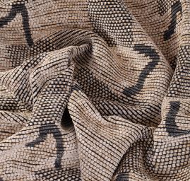 Dekoračné látka vhodná aj na kabát v etno štýle břízovočerná