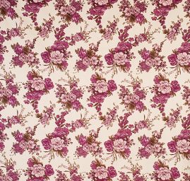 Pružný samet romantický květinový motiv