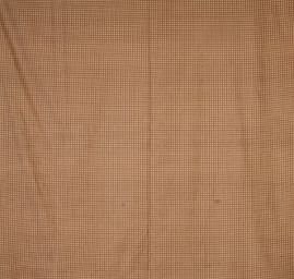 Manšestr nepružný káro hnědobéžový