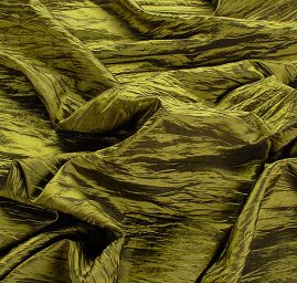 Taft kreš plastický šanžán žlutozelená