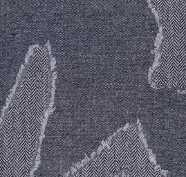 Kostýmová látka tweed/rybí kost černá II.jakost