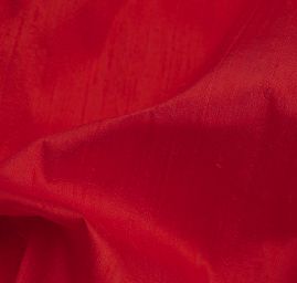 Šantung jednobarevný červený