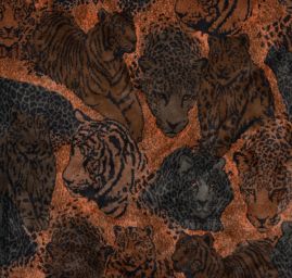 Imitace kožešiny motiv tygr, gepard