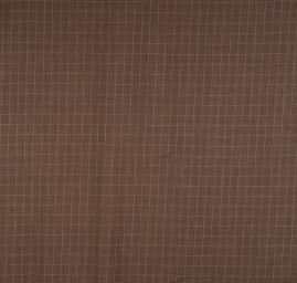 Vlněná látka na kostým vzor kostka tm. hnědá