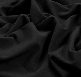 Kostýmová látka vlna směs teplejší černá 