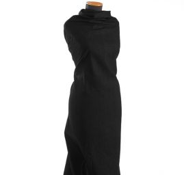 Pevná riflová látka bavlněná černé barvy