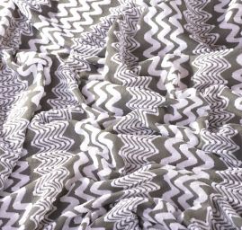 Vlněný jemný úplet šedobílý