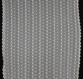 Krajka na tylu výšivka květinová slonová kost II.jakost