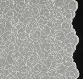 Organza s jemnou lurexovou výšivkou