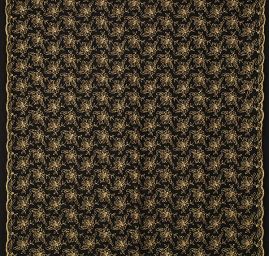 Krajka motiv květu zlatá výšivka ny černém tylu