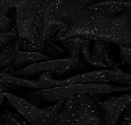 Lamé vrstvená textilie černá menší vzor
