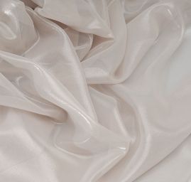 Lamé šifón stříbrný