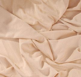 Lamé úplet krémový protkaný zlatým lurexem