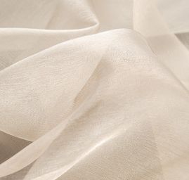 Organza jednobarevná pudrová sv.hnědá