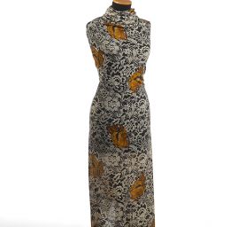 Pletenina vlna směs motiv krajky/růže