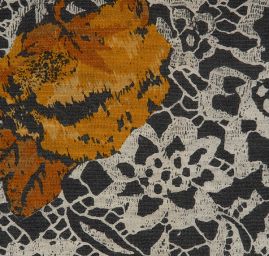 Pletenina vlna směs motiv krajky/růže