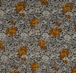 Pletenina vlna směs motiv krajky/růže