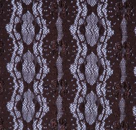 Efektní krajka tm. hnědá