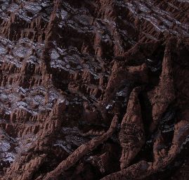 Efektní krajka tm. hnědá