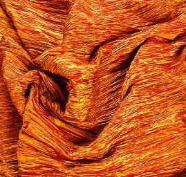 Taft kreš plastický šanžán žlutooranžový