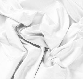 Šantung jednobarevný bílý