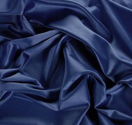 Satén hladký modrý