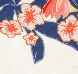 Viskózová letní látka vzor květin