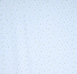 Viskozová letní látka kytičkový vzor světle zelená