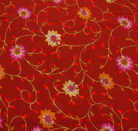 Šifon viskozový šátkový květinový motiv