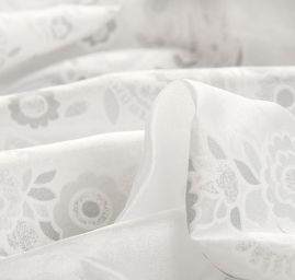 Žakárová látka paisley vzor s olůvkem šedá