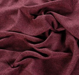 Vlna směs látka na teplý kostým vínová/černá