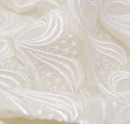 Bavlněná krajka madeira vlnky