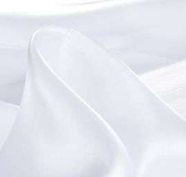 Organza perleťová bílá