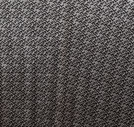 Pružný samet s geometrickým vzorem černá bílá